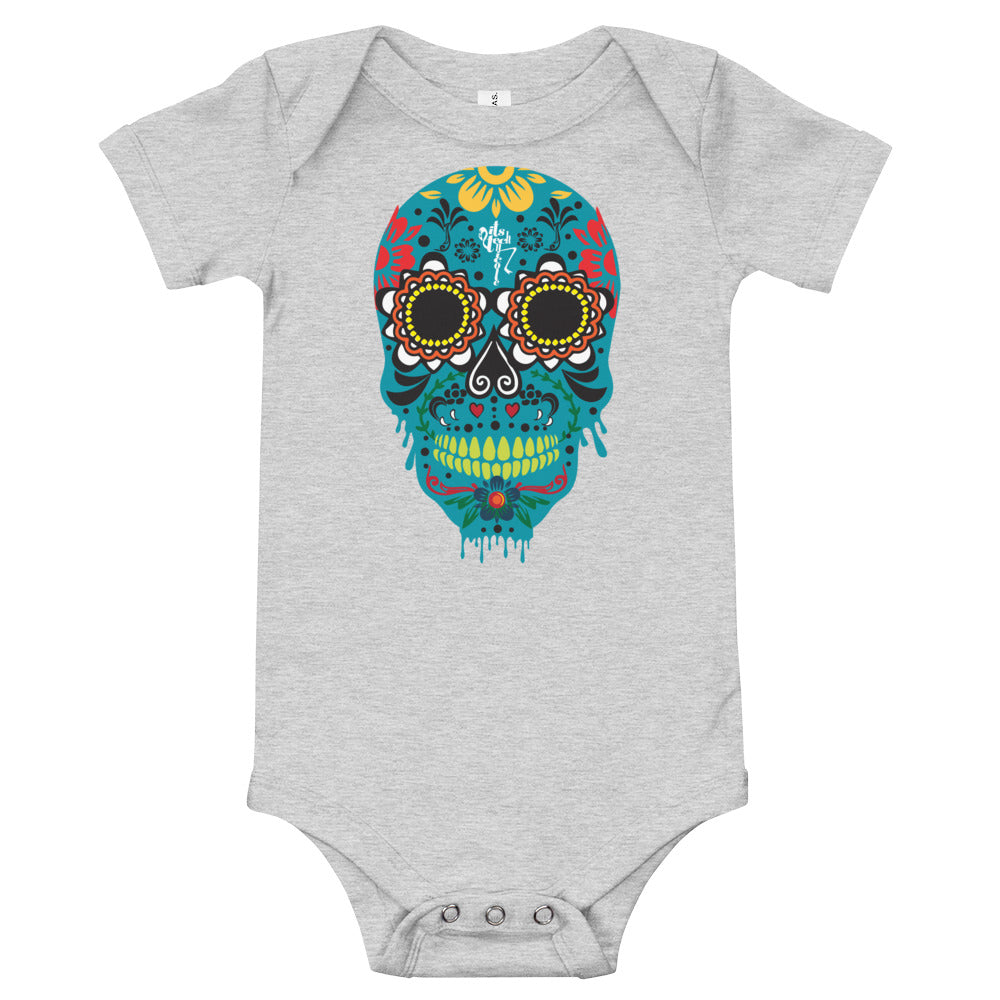 Dia de los Muertos Azul Onesie