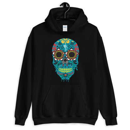 Dia de los Muertos Azul Unisex Hoodie