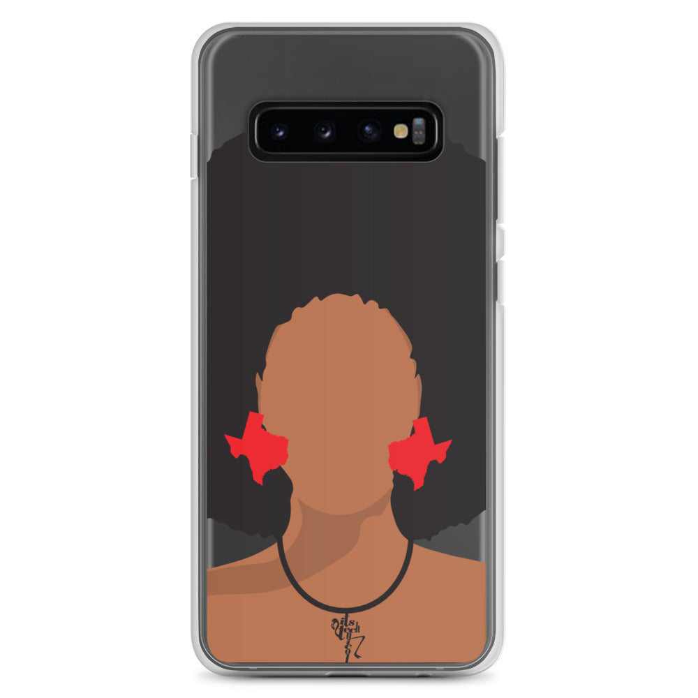 Melanin Poppin' with Texas Earrings Samsung Case