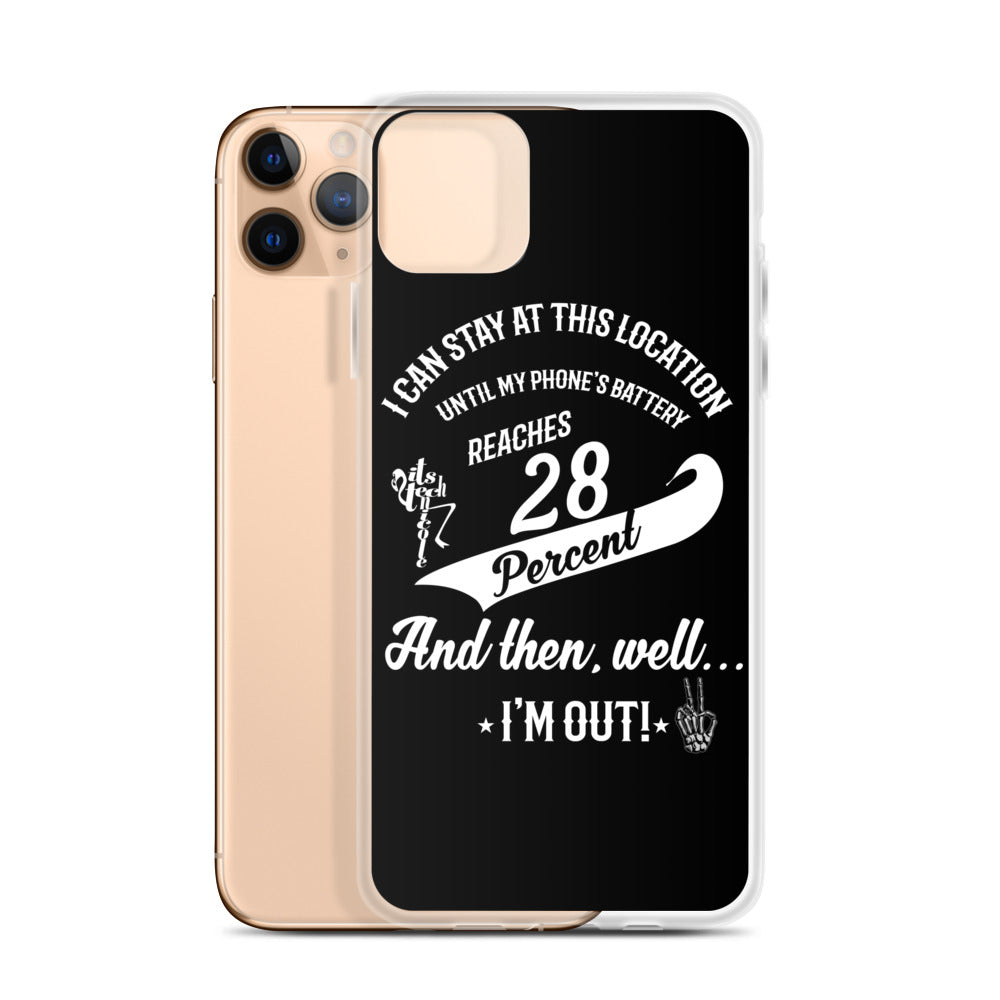 28% Battery iPhone Case