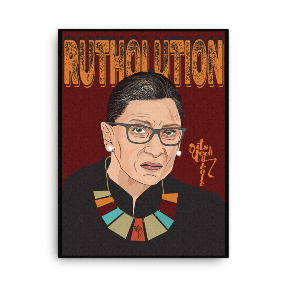 Ruth Bader Ginsburg Tribute Art Canvas