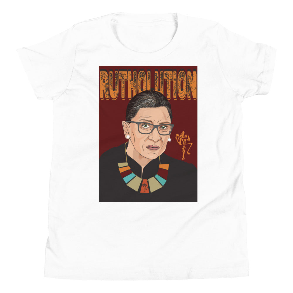 Ruth Bader Ginsburg Tribute Art Youth Short Sleeve T-Shirt