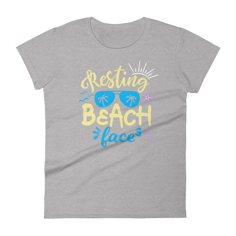 Resting Beach Face Women's short sleeve t-shirt