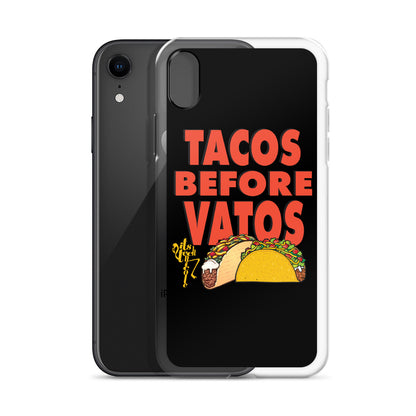 Tacos Before Vatos iPhone Case