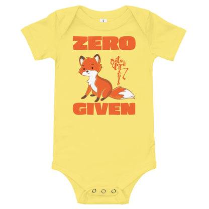Zero Fox Given Onesie