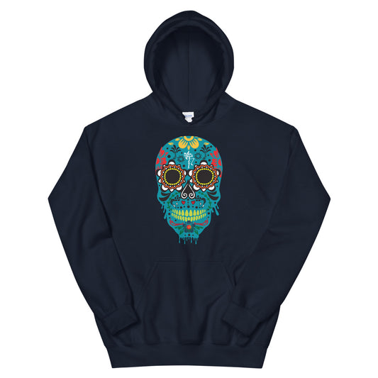 Dia de los Muertos Azul Unisex Hoodie