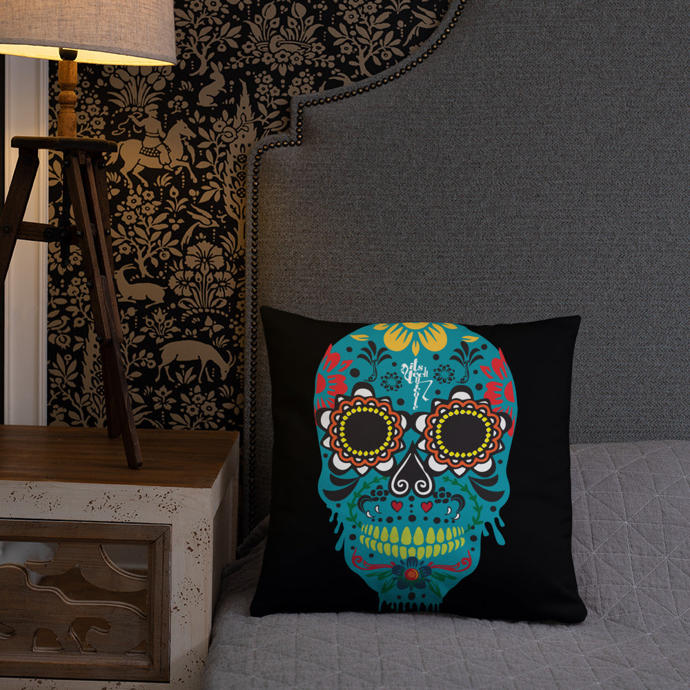 Dia de los Muertos Azul Pillow