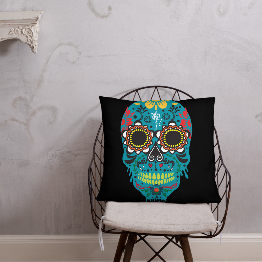 Dia de los Muertos Azul Pillow