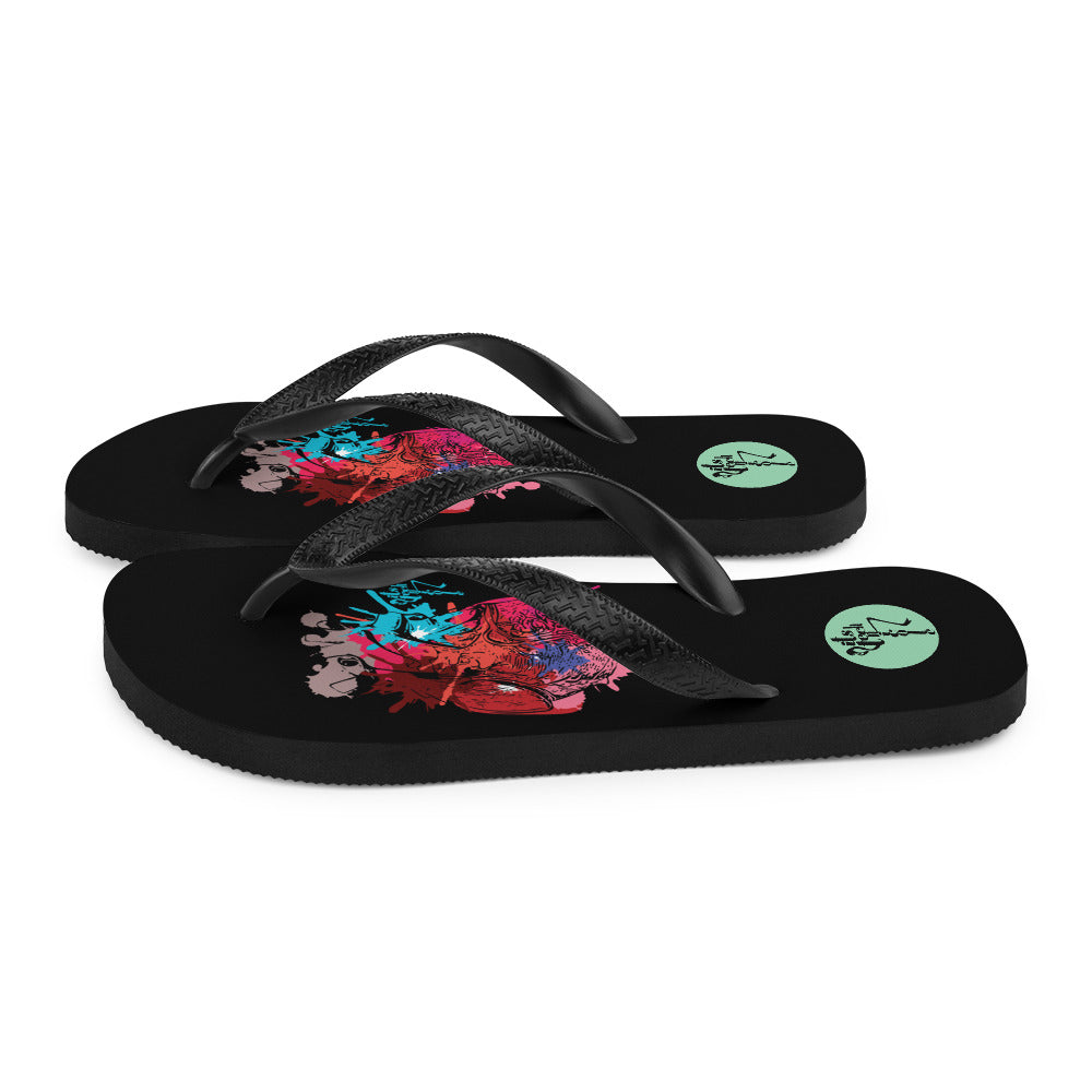 Heart Art Series: 1 Flip Flops