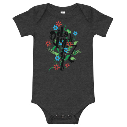 ItTechnicole Floral Onesie