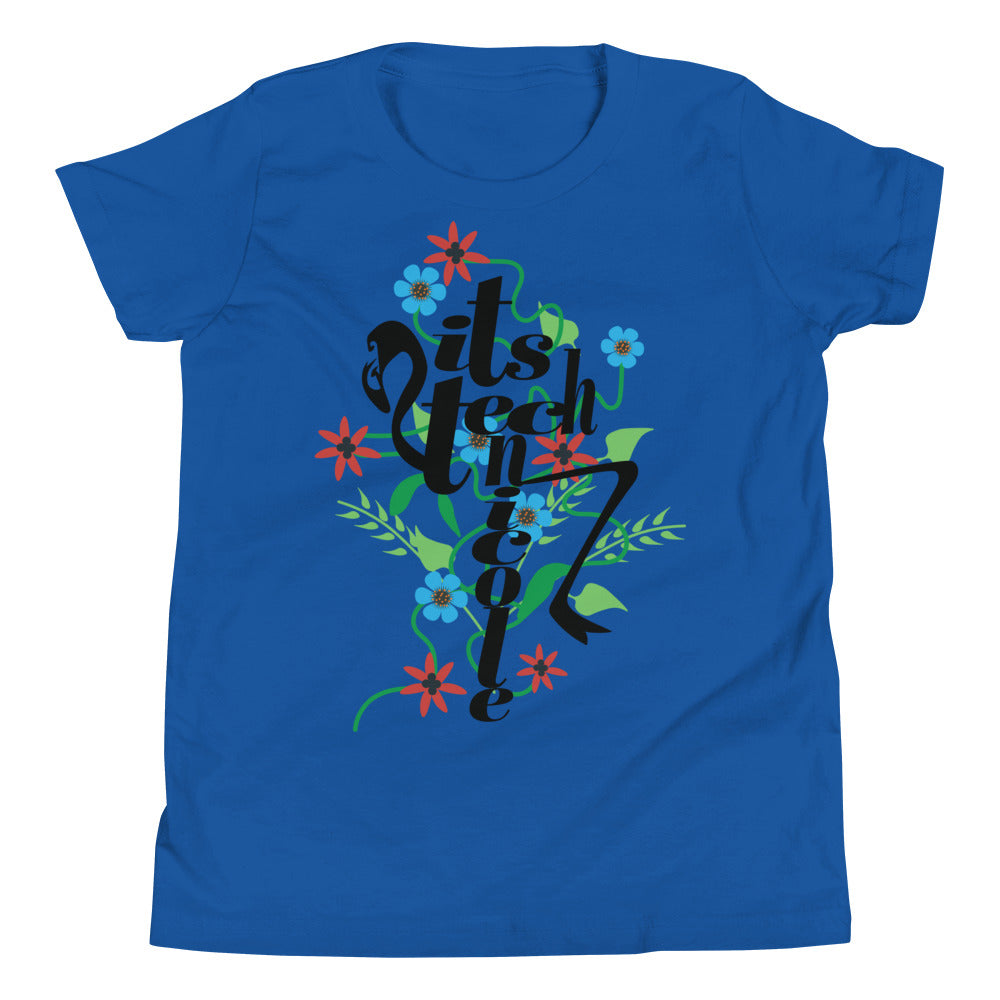 ItsTechnicole Floral Youth Short Sleeve T-Shirt