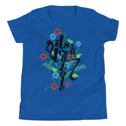 ItsTechnicole Floral Youth Short Sleeve T-Shirt