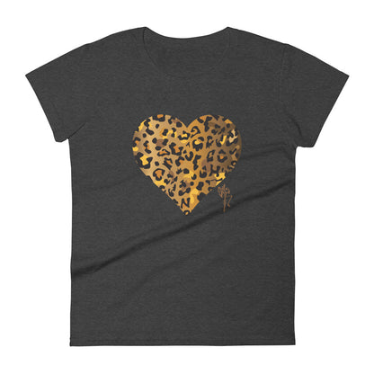 Leopard Heart Women's T-shirt