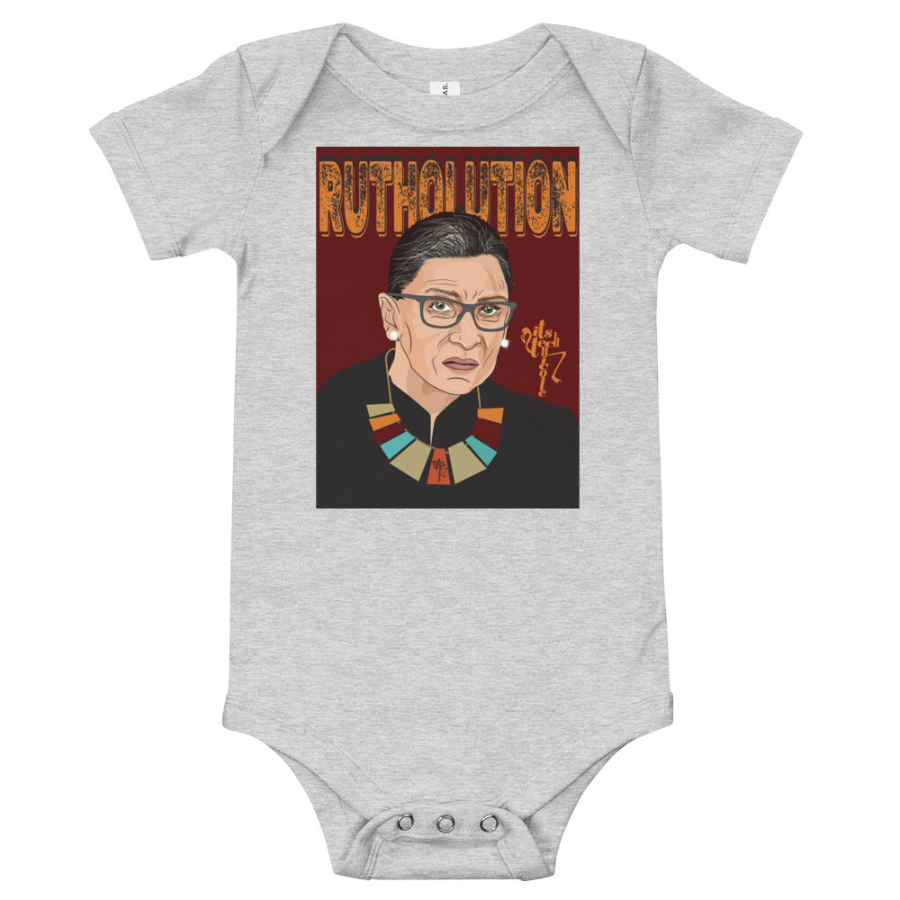 Ruth Bader Ginsburg Tribute Art Onesie