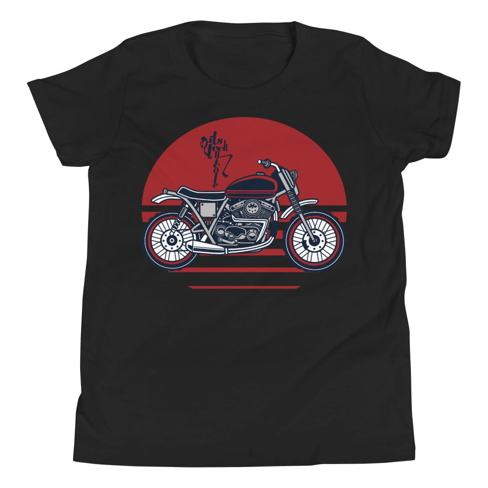 Motorcycle (Red) Youth Short Sleeve T-Shirt
