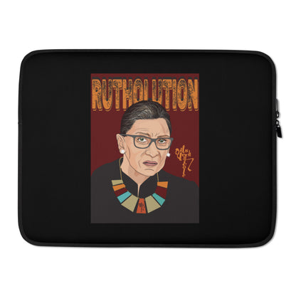 Ruth Bader Ginsburg Tribute Art Laptop Sleeve