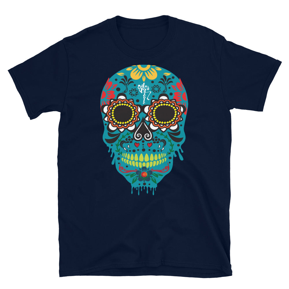 Dia de los Muertos Azul Short-Sleeve Unisex T-Shirt