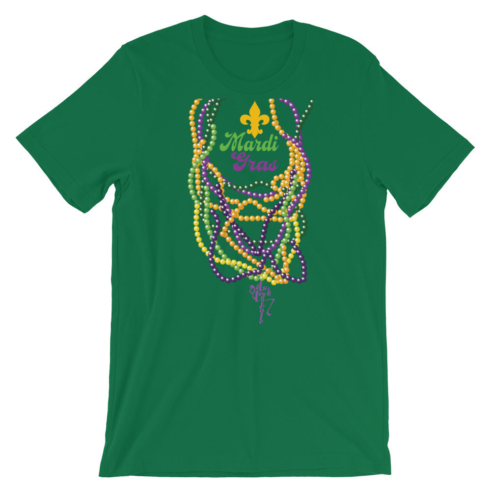 Mardi Gras Beads (Dark) T-Shirt