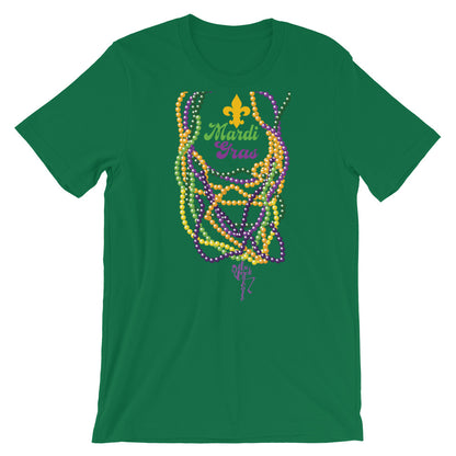 Mardi Gras Beads (Dark) T-Shirt