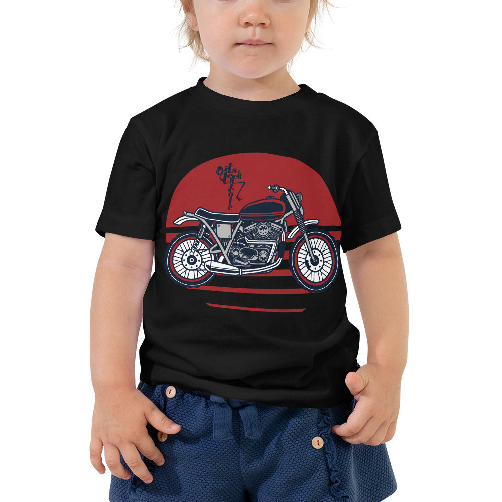 Motorcycle (Red) Toddler Short Sleeve Tee