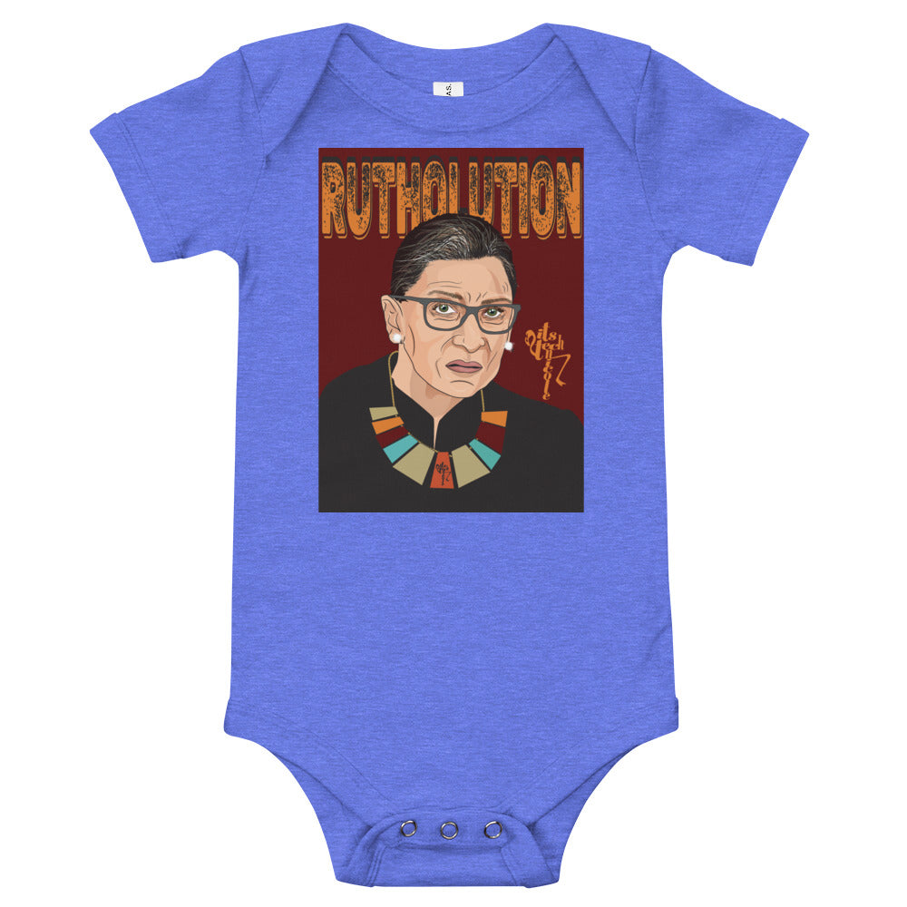 Ruth Bader Ginsburg Tribute Art Onesie