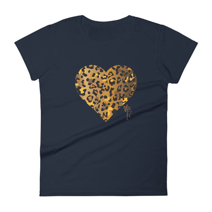 Leopard Heart Women's T-shirt