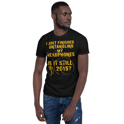 2015 Headphones Short-Sleeve Unisex T-Shirt