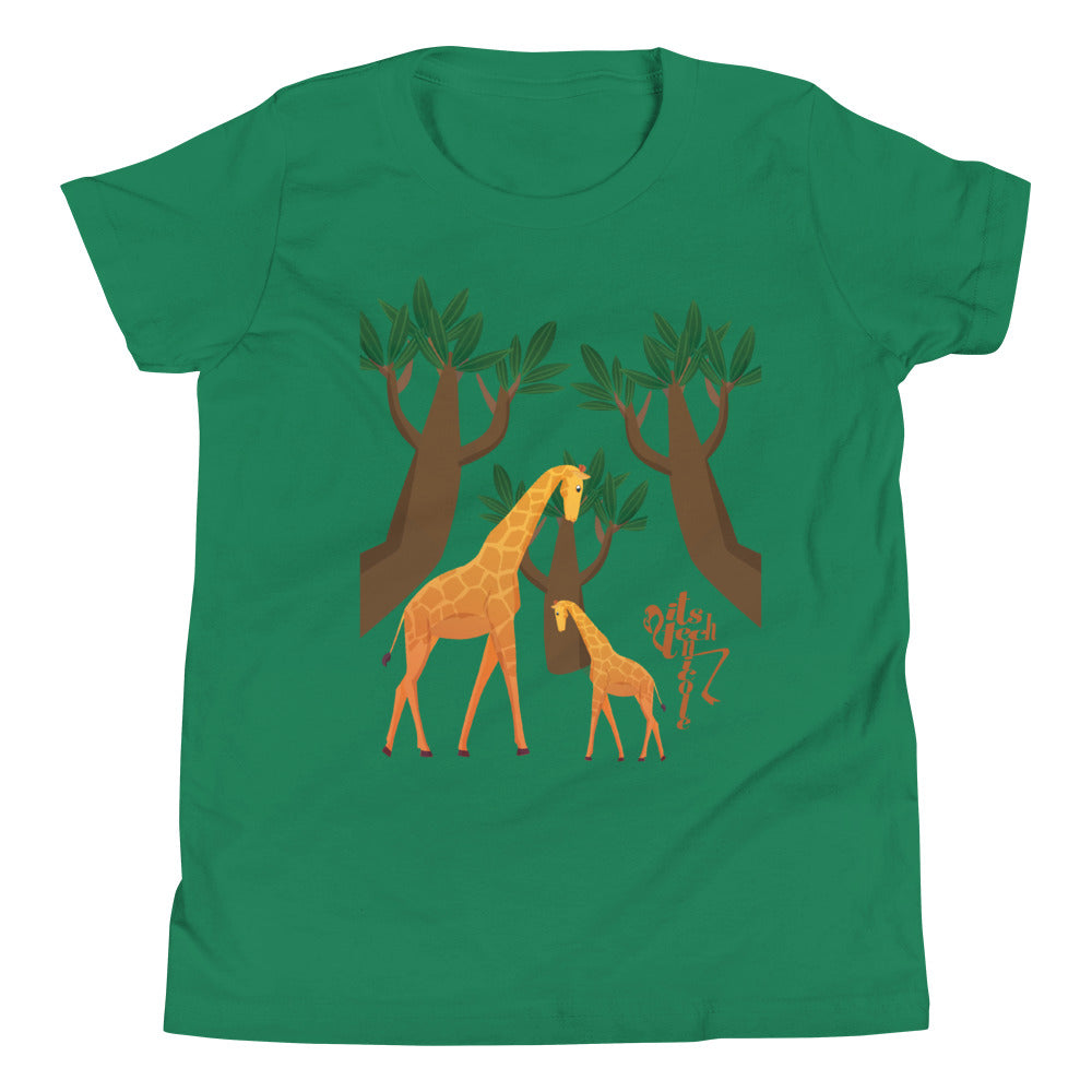 Giraffe Mama and Baby Youth Short Sleeve T-Shirt