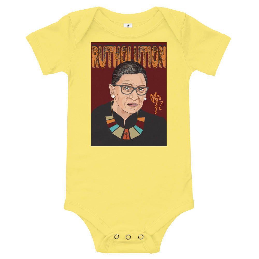 Ruth Bader Ginsburg Tribute Art Onesie