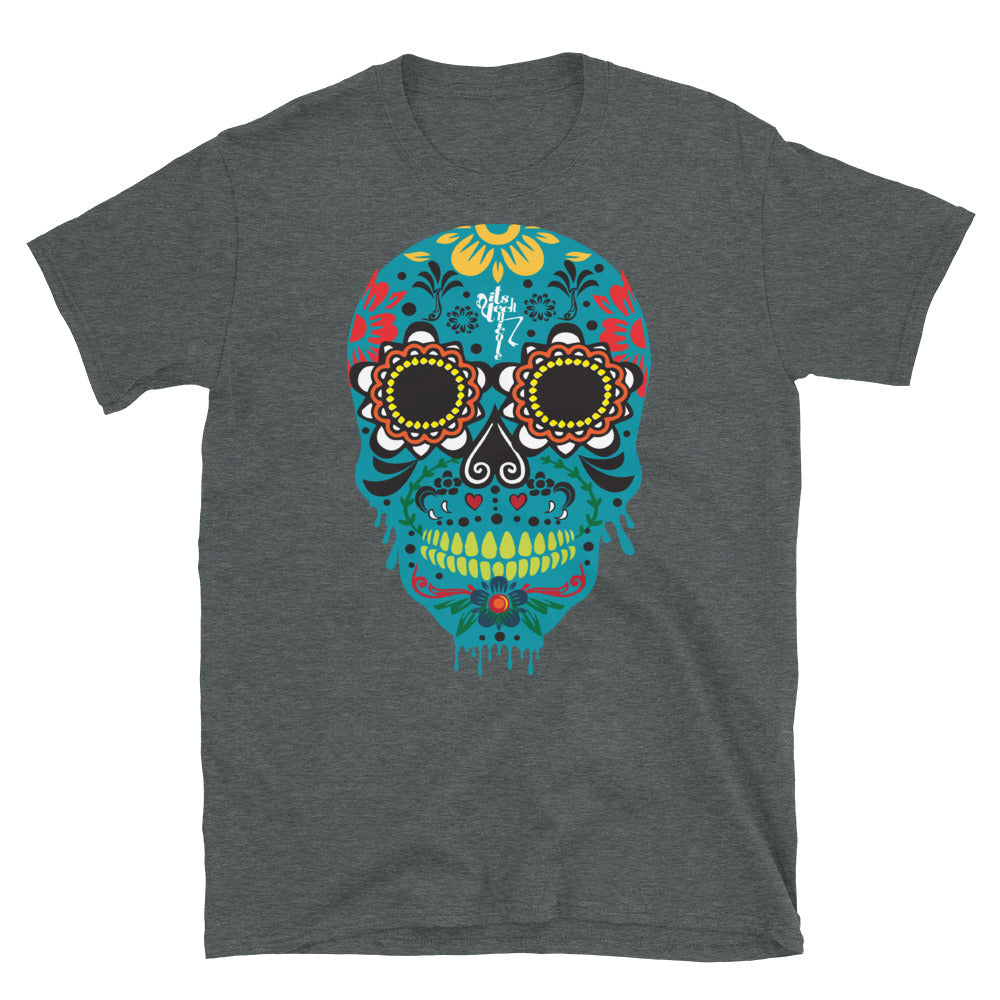 Dia de los Muertos Azul Short-Sleeve Unisex T-Shirt