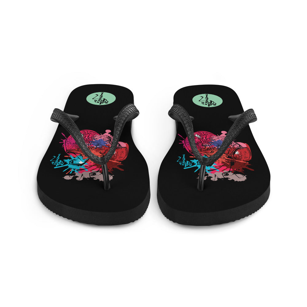 Heart Art Series: 1 Flip Flops
