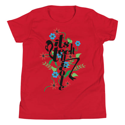 ItsTechnicole Floral Youth Short Sleeve T-Shirt