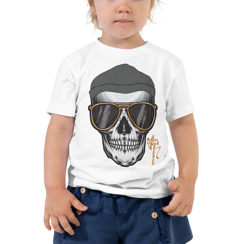 Skull and Beanie Toddler Short Sleeve Tee