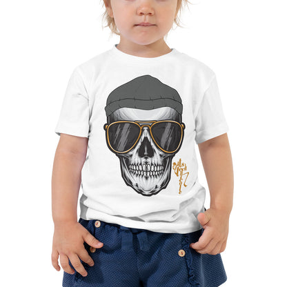 Skull and Beanie Toddler Short Sleeve Tee