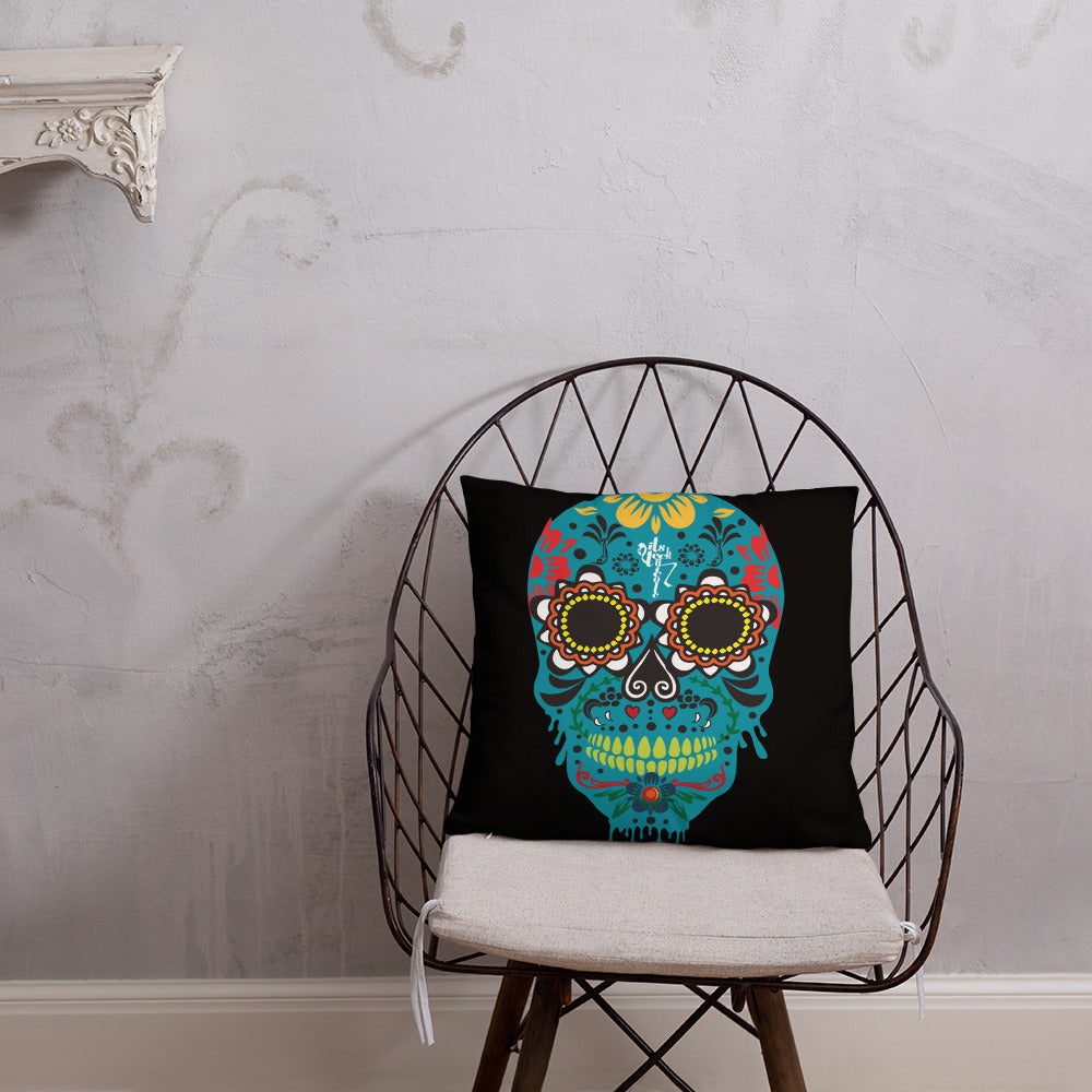 Dia de los Muertos Azul Pillow