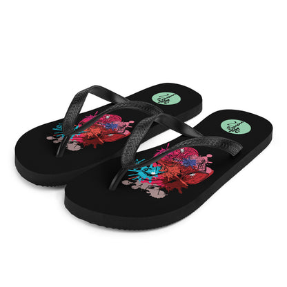 Heart Art Series: 1 Flip Flops