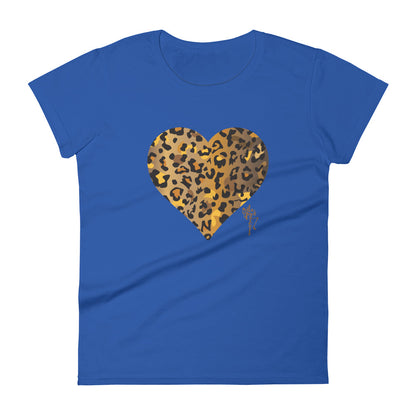 Leopard Heart Women's T-shirt