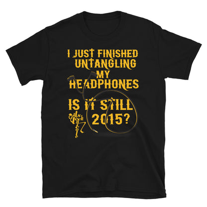 2015 Headphones Short-Sleeve Unisex T-Shirt