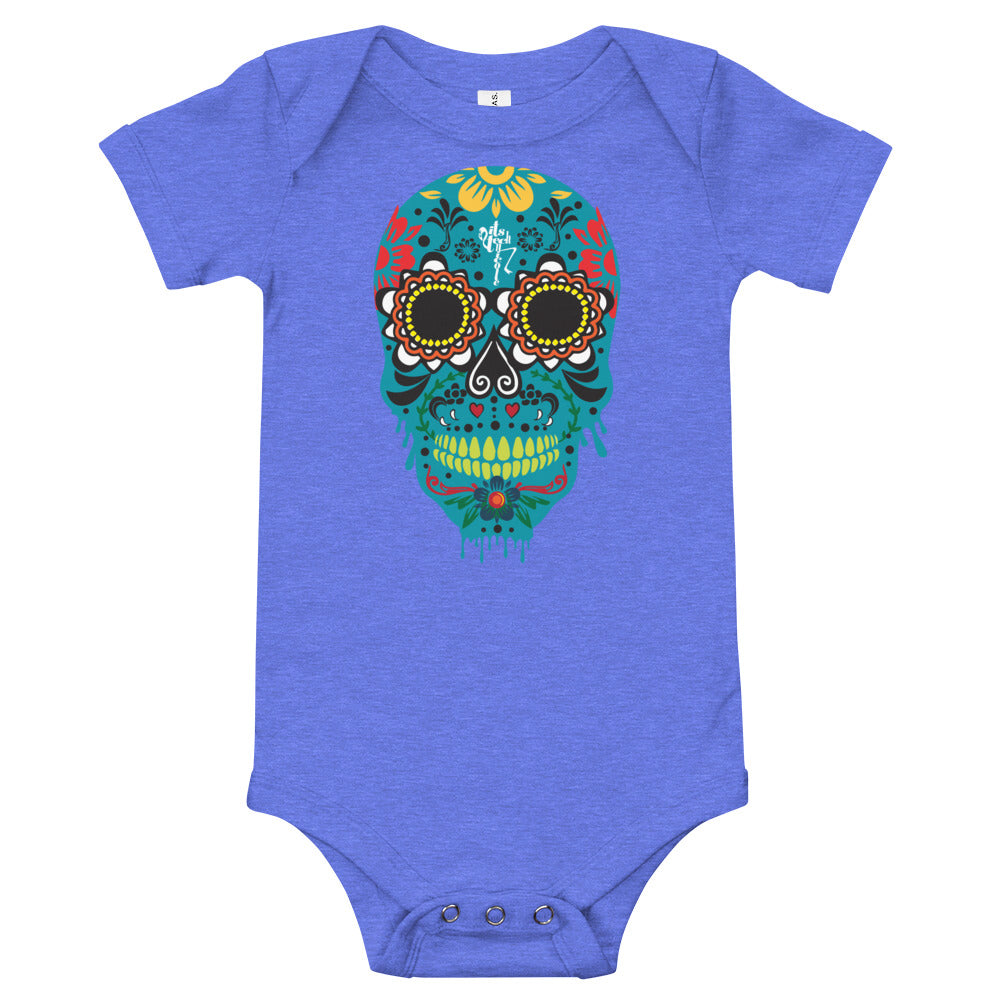 Dia de los Muertos Azul Onesie