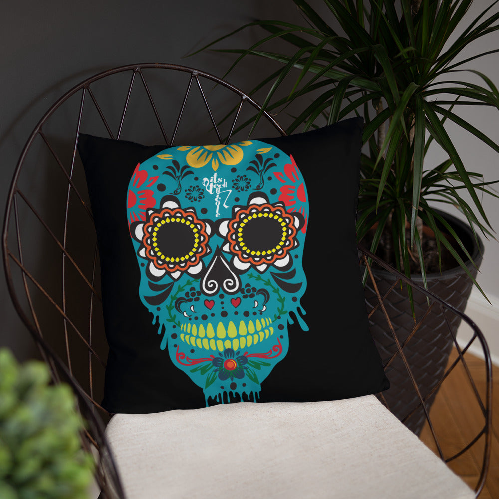 Dia de los Muertos Azul Pillow