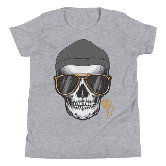 Skull and Beanie Youth Short Sleeve T-Shirt
