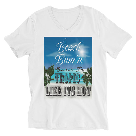 Beach Bum [Unisex Short Sleeve V-Neck T-Shirt]