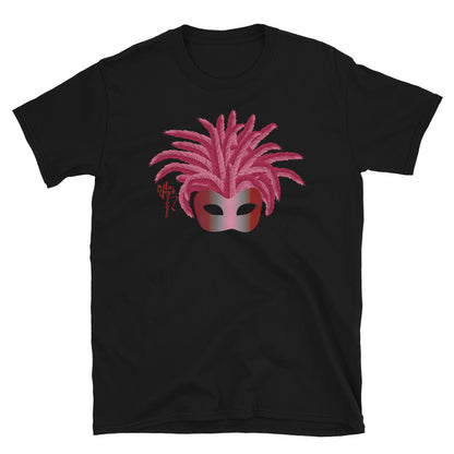 Mardi Gras Burgundy Mask (Unisex) T-Shirt