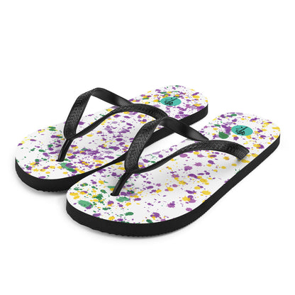 Mardi Gras Flip-Flops