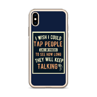 Stop Talking! iPhone Case