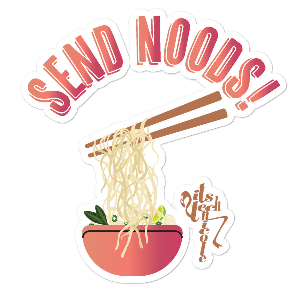Send Noods Bubble-free stickers