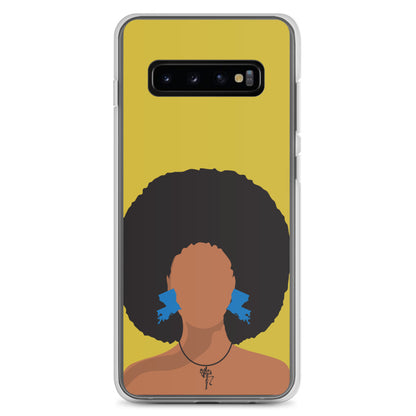 Melanin Poppin' with Louisiana Earrings Samsung Case