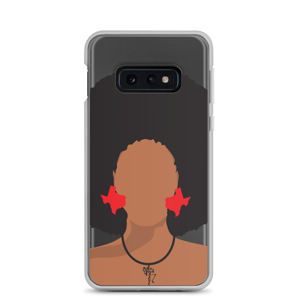 Melanin Poppin' with Texas Earrings Samsung Case
