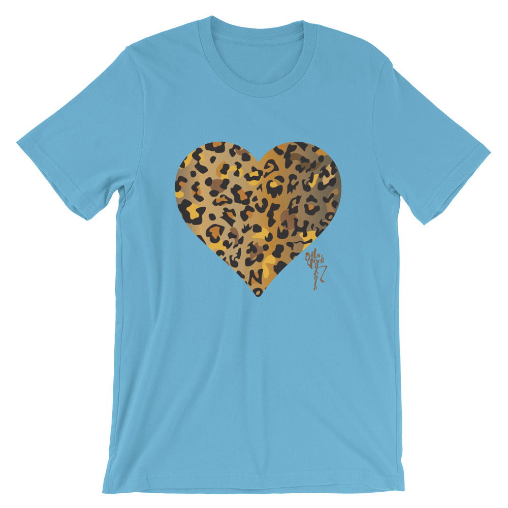 Leopard Heart Short-Sleeve Standard T-Shirt