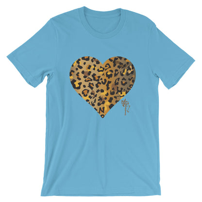 Leopard Heart Short-Sleeve Standard T-Shirt